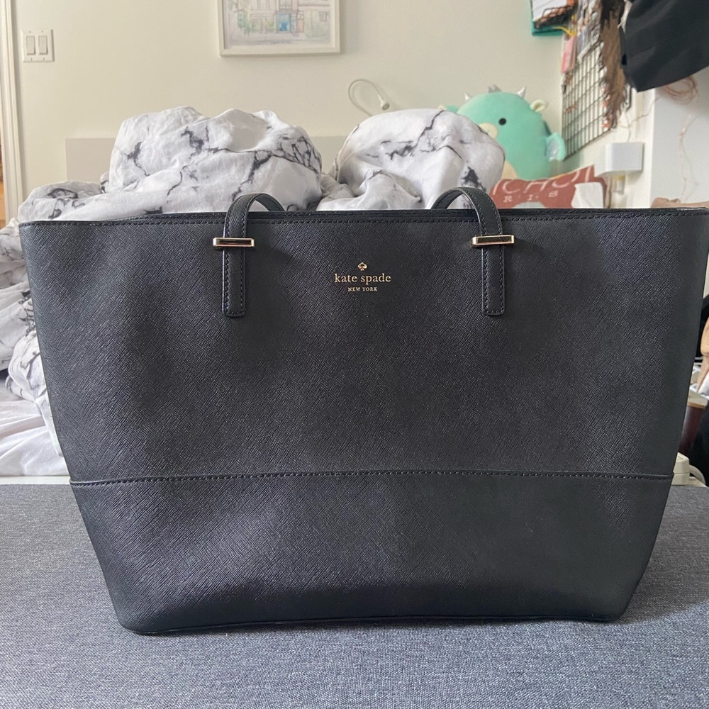 Kate Spade Leather Black Structured Shoulder Bag